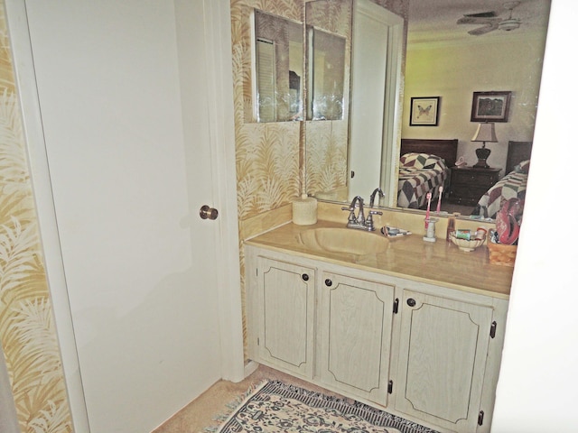 bathroom with vanity