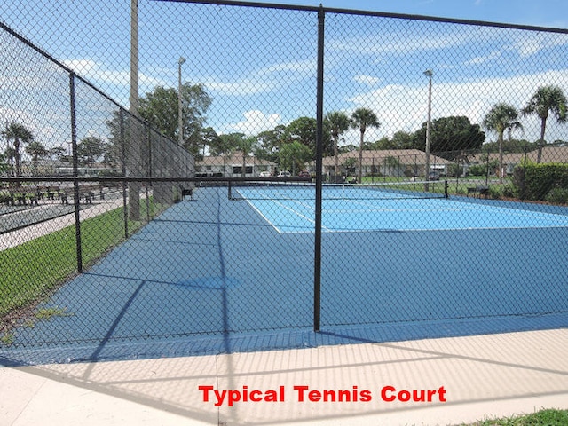 view of tennis court