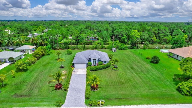 birds eye view of property