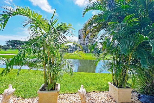 view of water feature