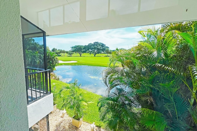 view of water feature featuring golf course view