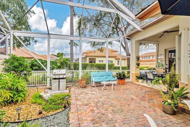 view of sunroom / solarium