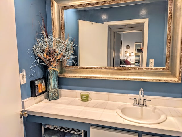 bathroom featuring vanity