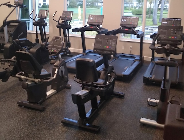 view of workout area