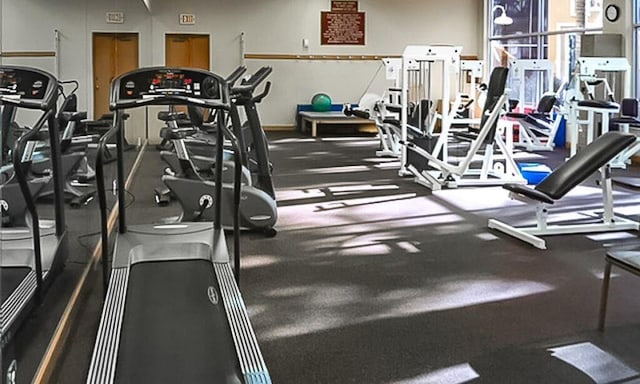 view of exercise room