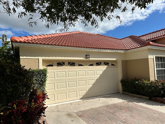 view of home's exterior featuring a garage