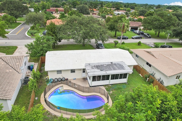 birds eye view of property