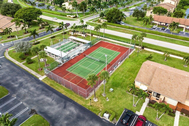 aerial view featuring a residential view