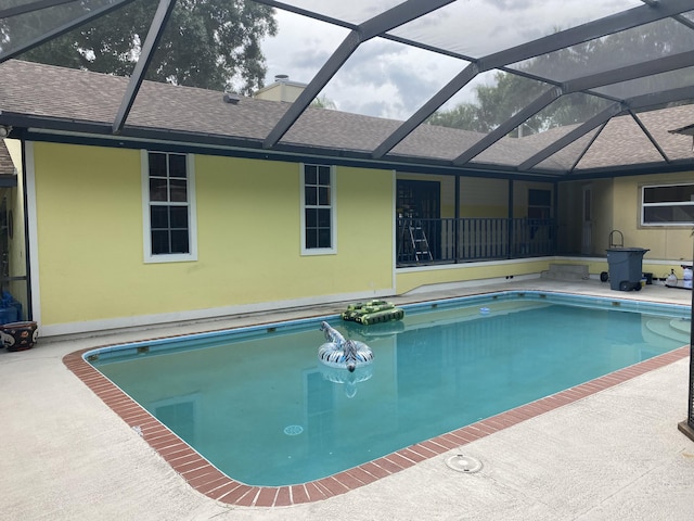 outdoor pool featuring a patio area