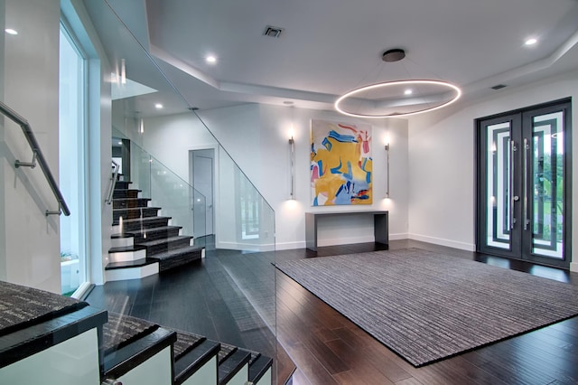 interior space featuring french doors