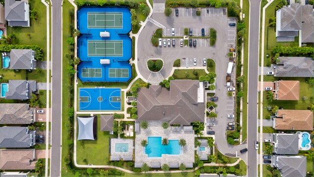 birds eye view of property