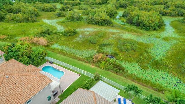 9229 Delemar Ct, Wellington, FL 33414 - drone / aerial view of a pool area