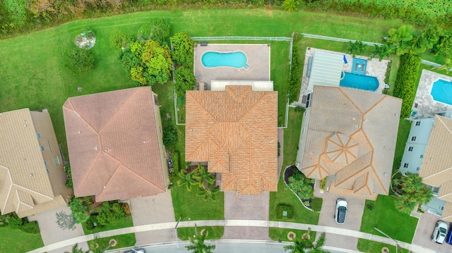 9229 Delemar Ct, Wellington, FL 33414 - bird's eye view of a pool area