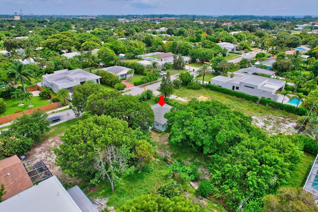 aerial view featuring a residential view