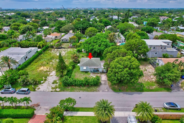 aerial view featuring a residential view