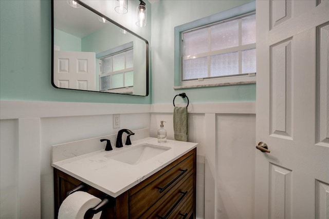 bathroom featuring vanity