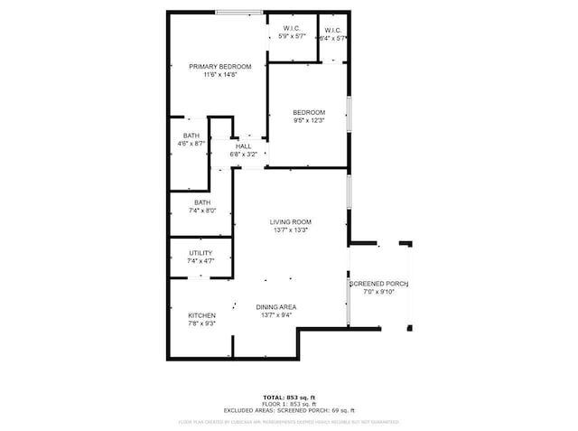 442 Pine Glen Ln Unit B2, Greenacres, FL 33463 - floor plan