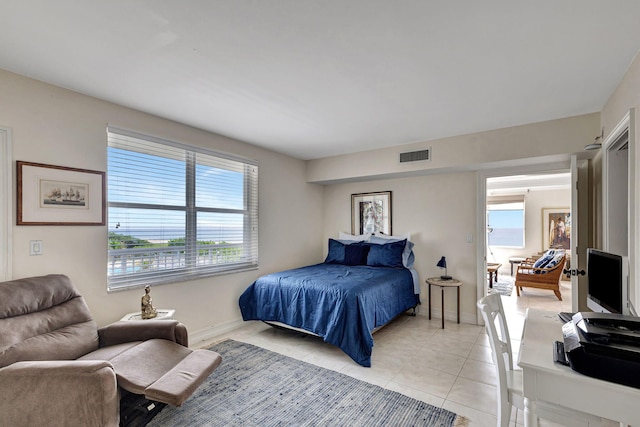 view of tiled bedroom