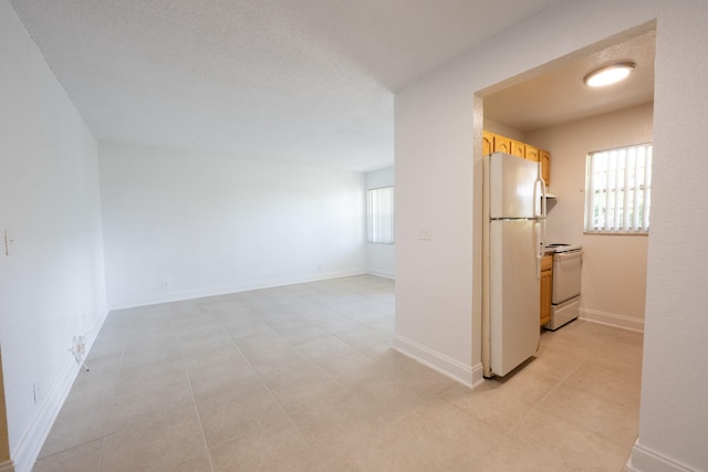 interior space featuring light tile patterned floors