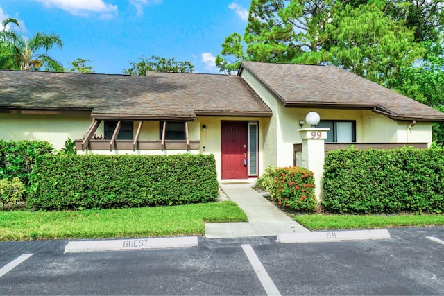 view of ranch-style home