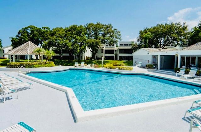 view of pool with a patio