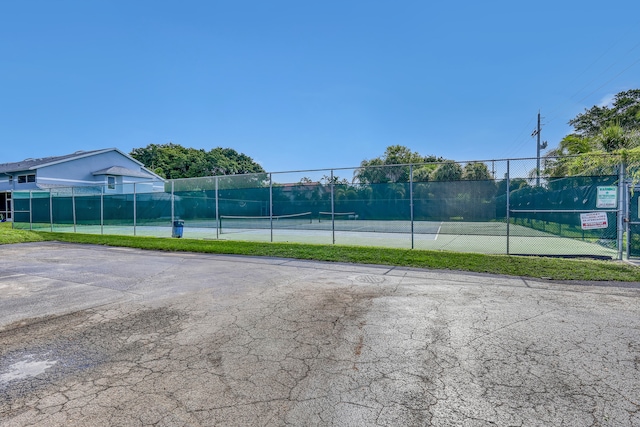 view of tennis court