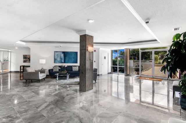 3475 S Ocean Blvd Unit 2160, Palm Beach, FL 33480 - common area featuring a surveillance system, a textured ceiling, and recessed lighting