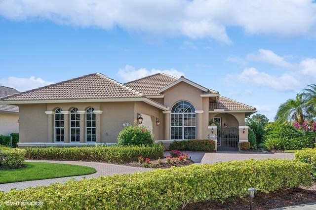 view of mediterranean / spanish house