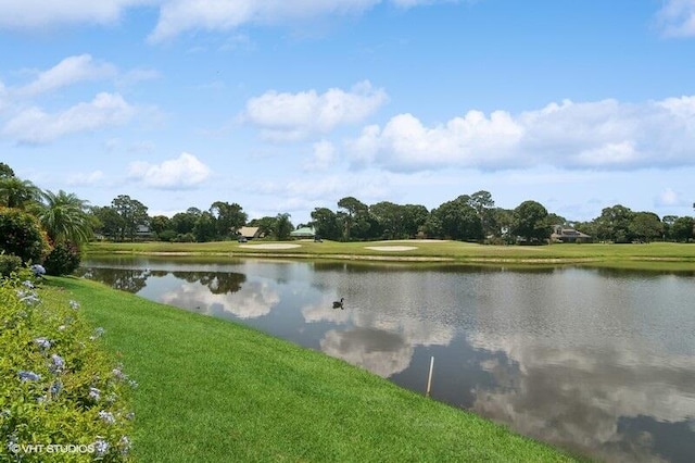 view of water feature