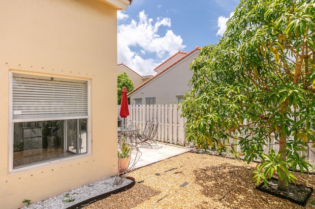 view of yard with a patio