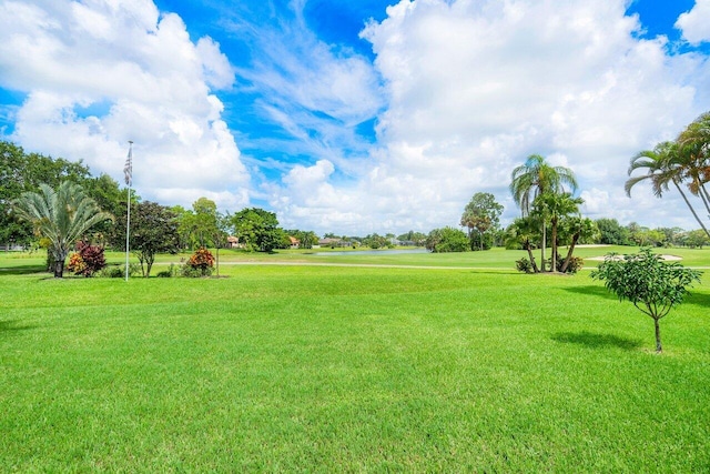 exterior space with a lawn