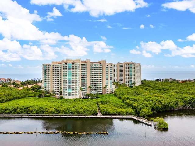 view of property featuring a water view