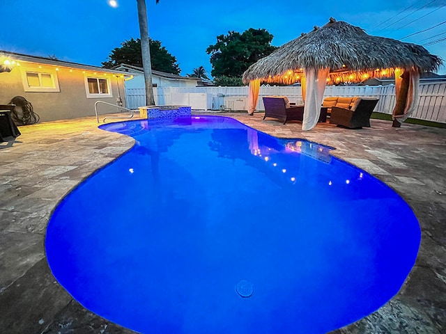 view of pool with a patio