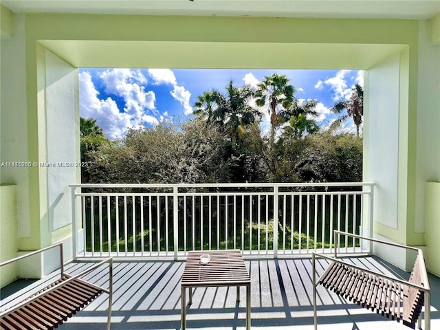 view of balcony