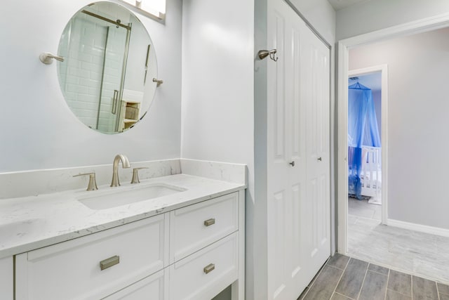 bathroom featuring vanity