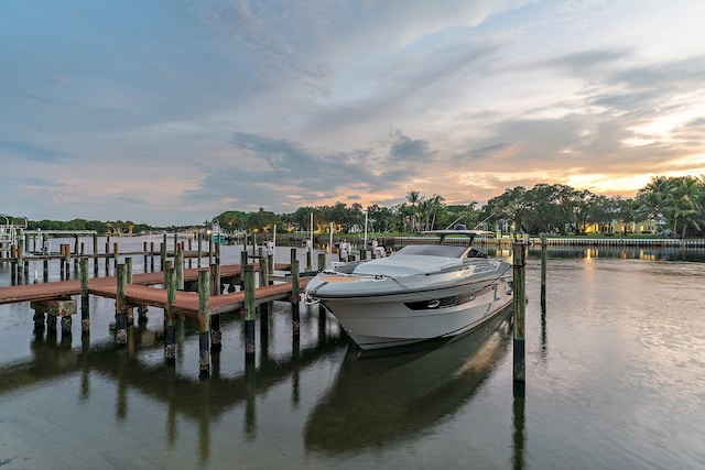 13209 Rolling Green Rd, North Palm Beach, FL 33408 - dock area featuring a water view