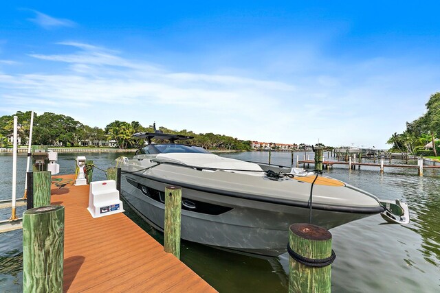 13209 Rolling Green Rd, North Palm Beach, FL 33408 - dock featuring a water view
