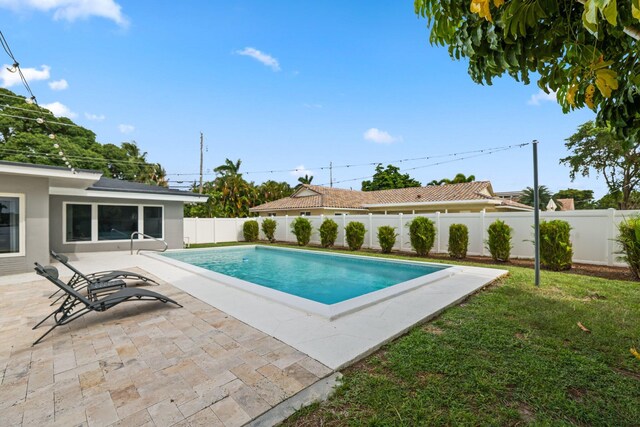 view of pool with a patio