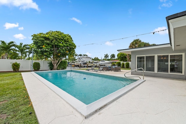 view of pool with a patio