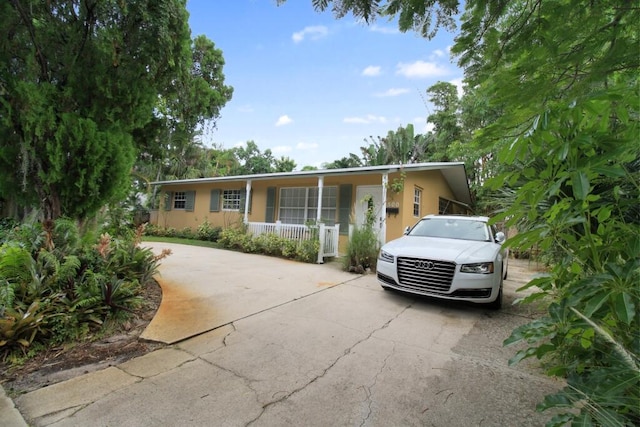 view of ranch-style house