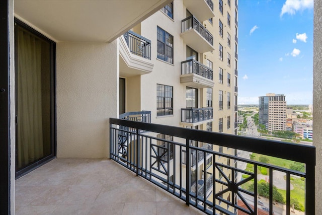 view of balcony