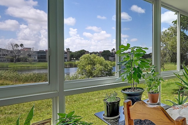 sunroom / solarium featuring a wealth of natural light