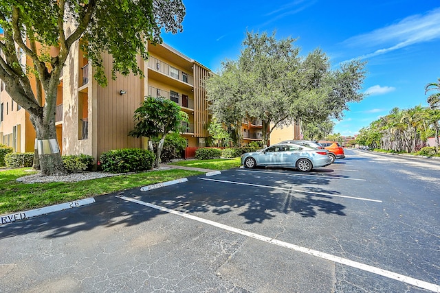 view of parking / parking lot