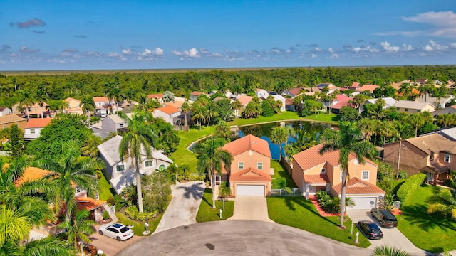 birds eye view of property