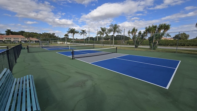 view of sport court featuring basketball court