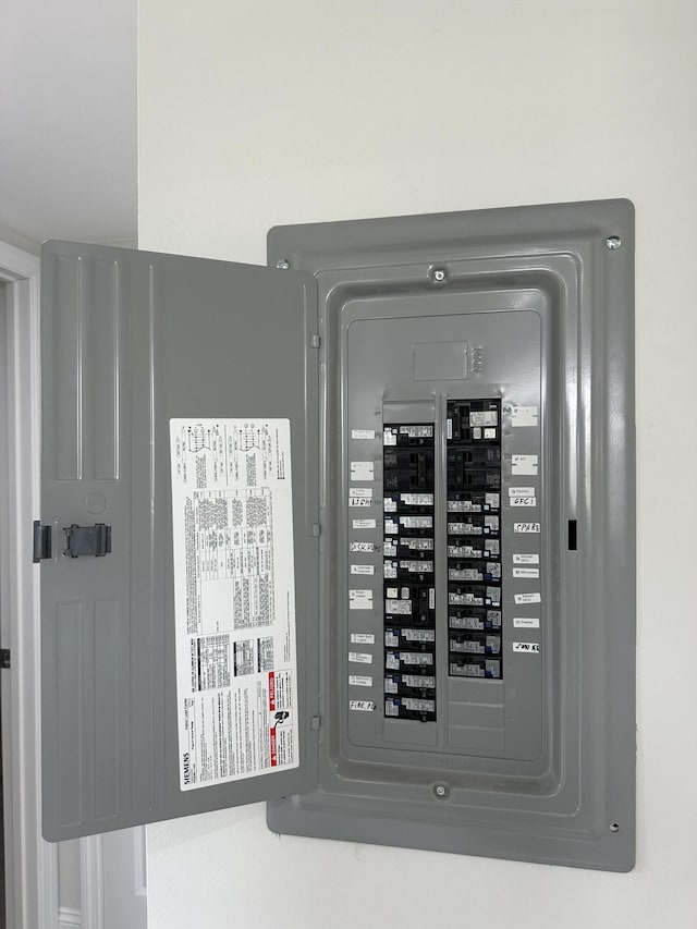 utility room with electric panel