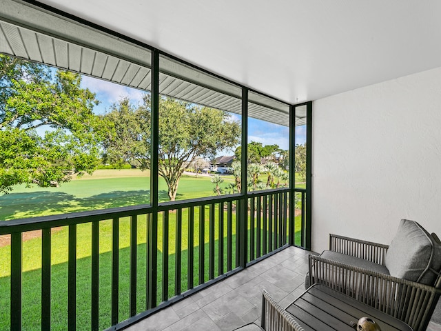 view of sunroom / solarium