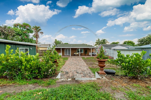 view of rear view of property