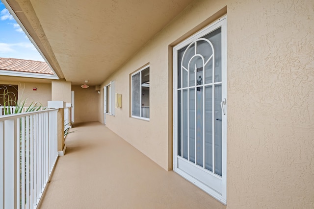 view of balcony