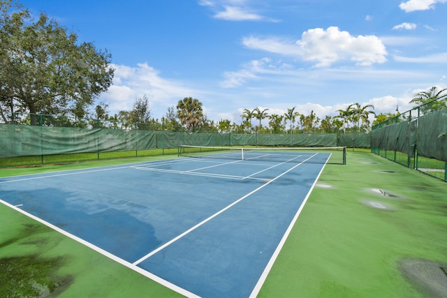 view of tennis court